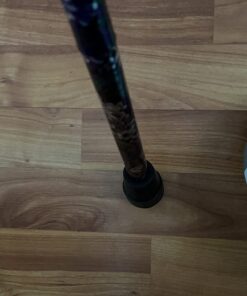 LIXIANG Walking Cane, 5-Level Folding Walking Cane for Men Women Lightweight Adjustable Portable Hand Walking Stick - Balancing Mobility Aid - Sleek Comfortable T Handles (APurple Floral Printing) Violet Print 31 61r7ZBzNIxL