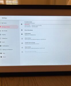 10.1 inch WiFi Digital Picture Frame, 32GB Smart Digital Photo Frame with WiFi Share Photo Video via Frameo App 10.1" Black 36 61r8xD8XliL