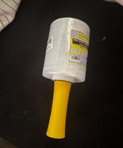 DIVISIONAL Mini Stretch Wrap Roll with Handle 5in x 1000ft Clear 80 Gauge Plastic Wrap Self Adhering Wrapping Moving Shipping Packaging Stretch Film Pallet Film 1 36 61rAjYt8 EL