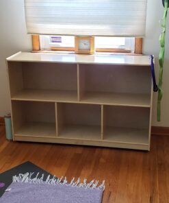 ECR4Kids 5-Compartment Mobile Storage Cabinet, 30in, Classroom Furniture, Natural Classic 49 61rAvQnhyL