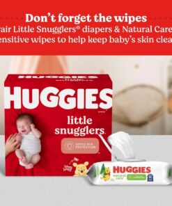 Huggies Size 1 Diapers, Little Snugglers Newborn Diapers, Size 1 (8-14 lbs), 198 Count 49 61rBNhFDRTL