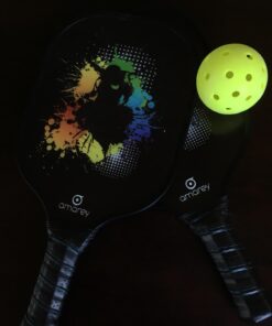 niupipo Pickleball Paddles, USAPA Approved Pro Graphite Pickleball Paddle/Paddles Set, Polypropylene Honeycomb Core, Cushion 4.72In Grip, Portable Bag/Paddle Cover, Lightweight Pickleball Racket black 28 61rBgCivLkL