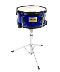 Mendini By Cecilio Drum Set – 3-Piece Kids Drum Set (16"), Includes Bass Drum, Tom, Snare, Drum Throne - Musical Instruments for Age 6-12, Metallic Blue Drum Kit Blue Metallic 16-inch 21 61rCSq5MchL