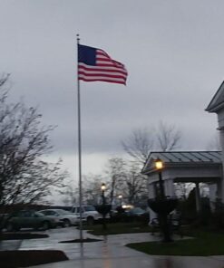 American Flag 5x8-100% Made in USA Using Tough, Long Lasting Nylon Built for Outdoor Use, UV Protected and Featuring Embroidered Stars and Sewn Stripes Plus Superior Quadruple Stitching on Fly End 27 61rCT3eJ2WL