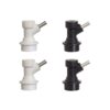 14321 2 Pair Ball Lock Disconnects for Corny Kegs 2 Gas 2 Liquid, Black/White