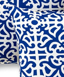 Greendale Home Fashions Outdoor Accent Pillows, Indigo, Set of 2 21 61rEWV91MUL