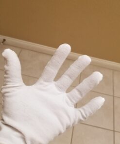 Cotton Gloves, 30 Pcs White Cotton Gloves for Dry Hands Moisturizing Eczema, Washable Cotton Gloves for Men and Women, Stretchable Cloth Gloves for Coin Jewelry Silver Inspection 15 PAIRS 40 61rFFxD6GL