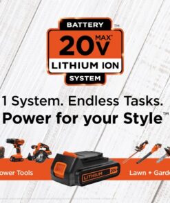 BLACK+DECKER 20V MAX Drill & Home Tool Kit, 34 Piece (BDCD120VA) , Orange Drill & Home Tool Kit Only 15 61rFVzpjNVL