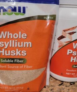 NOW Supplements, Whole Psyllium Husks, Non-GMO Project Verified, Soluble Fiber, 16-Ounce 45 Servings (Pack of 1) 37 61rFlMsYk7L 1