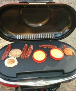 Coleman Swaptop Aluminum Griddle Accessory, Non-Stick Griddle Accessory for RoadTrip Grills, Creates 285 Sq. In. of Cooking Space for Camping, Tailgating, Grilling, & More 26 61rG8sf8PJL