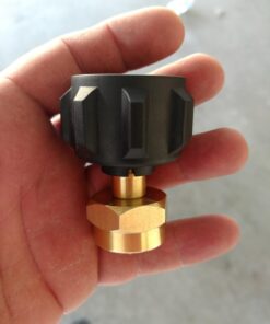 DOZYANT Propane Refill Adapter, LP Gas Cylinder Tank Coupler - Fits QCC1 / Type1 Propane Tank and 1 lb Throwaway Disposable Cylinder Propane Bottle Connector 39 61rGNVYA6uL