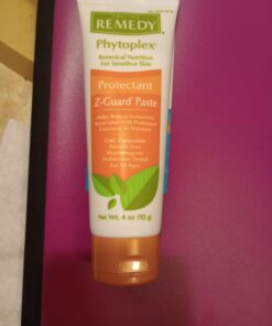 Medline Remedy CLINICAL Zinc Oxide Paste Skin Protectant (4 oz Tube), Vanilla Scent, Diaper Rash Cream, Incontinence Care, Wetness Protection, Paraben Free, Hypoallergenic, Adults, Children 17 61rHgf79oOL