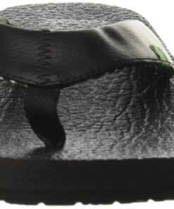 Sanuk Women's Yoga Mat Flip Flop,Black,5 M 9 61rHiueZKBL