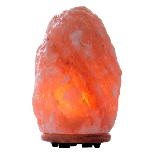 Himalayan Glow 1004 Crystal Himalayan Salt Lamp, Night Light Hand Crafted for Home Decor, 7-9 Inch, Orange/Amber Natural Salt Lamp (Pack of 1)