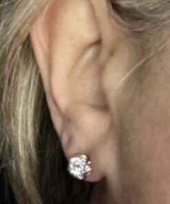 Most Secure Locking Earring Back Lifter Platinum by Chrysmela Automatically Fit Lock Lift earrings hypoallergenic patented in the US UK France Italy and Japan Platinum with Disc 36 61rIumsxthL