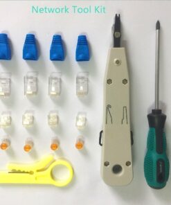 Gaobige Network Tool Kit for Cat5 Cat5e Cat6, 11 in 1 Portable Ethernet Cable Crimper Kit with a Ethernet Crimping Tool, 8p8c 6p6c Connectors rj45 rj11 Cat5 Cat6 Cable Tester, Punch Down Tool 24 61rJjBxKUFL 1