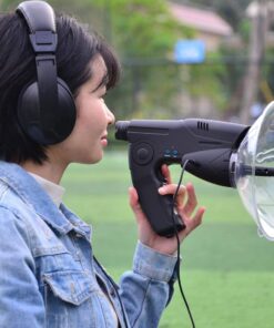 HAUSBELL Listening Device, Scientific Explorer Parabolic Microphone Bionic Ear Electronic Observing Listening Device Digital Device Nature Observing and Listening Device (Headphone Included) Black-headphone Included 28 61rKFlL1RNL