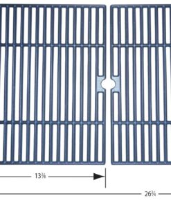Music City Metals 60042 Matte Cast Iron Cooking Grid Replacement for Select Charbroil Gas Grill Models, Set of 2 4 61rKTzA9pFL