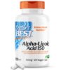 Doctor's Best Alpha-Lipoic Acid 150, Helps Support Glucose Metabolism and Regenerate Antioxidants* Non-GMO, Gluten Free, Vegan, Soy Free, 150mg, 120 Veggie Caps 120 Count (Pack of 1) 21 61rKkKwtsuL