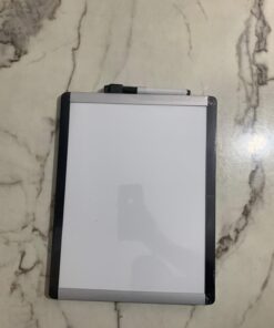 Amazon Basics Small Dry Erase Whiteboard, Magnetic White Board with Marker and Magnets - 8.5" x 11", Plastic/Aluminum Frame 8.5"x11" 45 61rLD2zkHhL 1