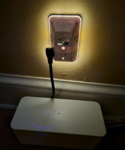 Outlet Extender with Night Light, Multi Plug Outlet, USB Wall Charger Surge Protector 4 USB Charging Port(1USB C), Power Strip Electrical Outlet Splitter Expander for Home Office Dorm Room ETL Listed 5 AC + 3 USB A +1 USB C & Light 29 61rLDiVLPLL