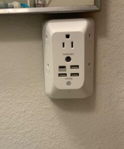 Outlet Extender with Night Light, Multi Plug Outlet, USB Wall Charger Surge Protector 4 USB Charging Port(1USB C), Power Strip Electrical Outlet Splitter Expander for Home Office Dorm Room ETL Listed 5 AC + 3 USB A +1 USB C & Light 31 61rLDzlngsL