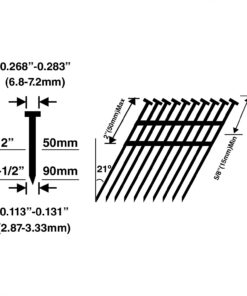 Freeman PFR2190 Pneumatic 21 Degree 3-1/2" Framing Nailer with Case 21º Plastic Collated Full-Head 22 61rMLlC85hL