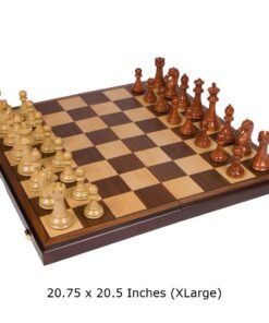 Abigail Chess Inlaid Wood Folding Board Game with Pieces, Extra Large 21 Inch Set 15 61rMigJ0YL