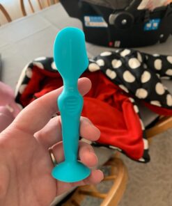 Dr. Talbot's Diaper Cream Brush for Babies - Diaper Rash Cream Applicator with Suction Base and Hygienic Case - Mini Size - Aqua Blue 32 61rN3bvrtL