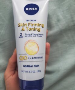 Nivea Skin Firming and Toning Body Gel Cream with Q10, Firming Body Cream, Moisturizing Skin Cream, 6.7 Oz Tube Skin Firming Gel 37 61rNWmHZLiL