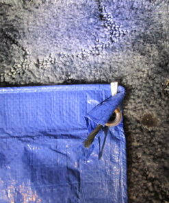 Grizzly Tarps by B-Air 8' x 10' Large Multi-Purpose Waterproof Heavy Duty Poly Tarp with Grommets Every 36", 8x8 Weave, 5 Mil Thick, for Home, Boats, Cars, Camping, Protective Cover, Blue 8' x 10' 52 61rNjeeSNFL