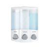 Better Living Products, White 76354 Euro Series TRIO 3-Chamber Soap and Shower Dispenser 52 61rP3ZhNw1L
