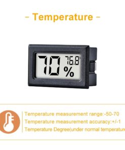 Pgzsy 12 Pack Mini Small Digital Electronic Temperature Humidity Meters Gauge Indoor Thermometer Hygrometer LCD Display Fahrenheit (℉) for Humidors, Greenhouse, Garden, Cellar3 19 61rQ0RBBBL