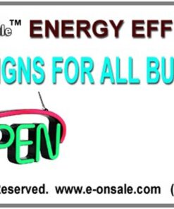 Jumbo 24" x 13" LED Neon Sign with Motion - "Open" (Red/Blue) B30 Red/Blue 6 61rQJs225L