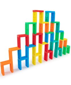 Bulk Dominoes Kinetic Domino Kit | Dominoes Set, STEM STEAM Small Toys, Family Games for Kids, Kids Toys and Games, Building, Toppling, Chain Reaction Sets (68pc) Explorer 68pc 11 61rS9gsnbCL