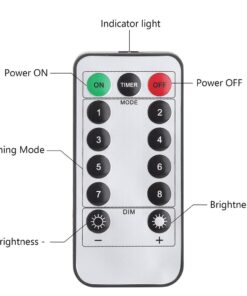 GDEALER 4 Pack 16.4 Feet 50 Led Fairy Lights Battery Operated with Remote Control Timer Waterproof Copper Wire Twinkle String Lights for Bedroom Indoor Outdoor Wedding Dorm Decor Cool White Cool Whtie 28 61rTSTQHcL 1