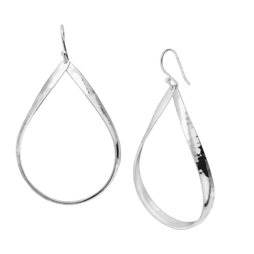 Silpada 'Do the Twist' Open Teardrop Drop Earrings in Sterling Silver