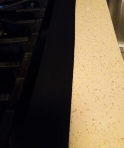 25Inch Kitchen Silicone Stove Counter Gap Cover, Easy Clean Heat Resistant Wide & Long Gap Filler, Seals Spills Between Counter, Stovetop, Oven, Washer & Dryer, Set of 2 ( Black) 25 Inches 47 61rUTRZWm4L