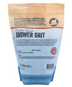 Scratch and Peck Feeds Cluckin' Good Grower Grit - 7 lbs - Gizzard Development Supplement for Chickens and Ducks - Crushed Quartzite/Granite 7 Pound (Pack of 1) Grower Grit - 7-lbs 9 61rZ0kL2J L