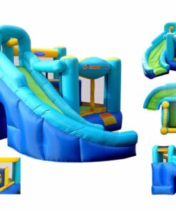 Alternative view of Bounceland Ultimate Combo Inflatable Bounce House, 12 ft L x 10 ft W x 8 ft H, Basketball Hoop, Obstacle Wall, Fun Tunnel, Slide and Bounce Area for Kids With Blower
