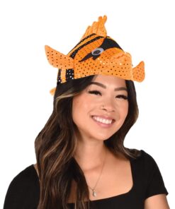 Alternative view of Beistle Plush Luau Fish Hat – One Size Fits Most, Assorted Colors, Halloween Costume Dress Up, Under the Sea Costume Accessories, Fish Party Decorations, Fish Costume, Novelty Hats