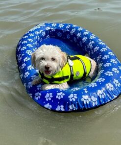 SwimWays Paddle Paws Spring Float Dog Raft, Small (0-65 lbs.) 25 61rbDtKkE8L