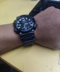 Casio Men's Tough Solar AQ-S810W-1AVCF Sport Combination Watch Black 31 61rc05 zncL