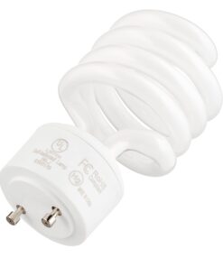 KOR (Pack of 4) 23 Watt Mini Spiral - GU24 Base - (100W Equivalent) - T2 Mini-Twist - CFL Light Bulb (Bright White (5000K)) Bright White (5000k) 9 61rc9ld1l6L
