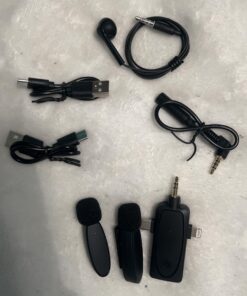 IMAXTOP Wireless Lavalier Microphone,Professional Microphones for iPhone Android Camera,2.4G Ultra-Low Delay Lapel Mic with Noise Reduction-3 in 1 Mini Mic for Recording,Live Streaming,YouTube,TikTok Black 29 61rcM0SATnL 1