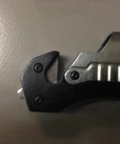 Snake Eye Tactical Tactical 6-in-1 Multi-tool Knife with Flint Fire Starter, LED Light, Bottle Opener, Belt Cutter and Windows Breaker BK-4 24 61rclXqtnL