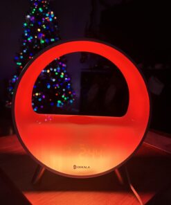 Dekala 【Upgraded】 Arches Gradual Sunrise Alarm Clock with Wireless Charging Bluetooth Speaker White Noise Sleep Sound Machine with Night Light for Adults Touch/App/Button Control Work with Alexa With Wireless Charger & App UPGRADED 36 61rdr7NEmhL 2