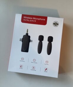 IMAXTOP Wireless Lavalier Microphone,Professional Microphones for iPhone Android Camera,2.4G Ultra-Low Delay Lapel Mic with Noise Reduction-3 in 1 Mini Mic for Recording,Live Streaming,YouTube,TikTok Black 34 61rgbGsXoL 1