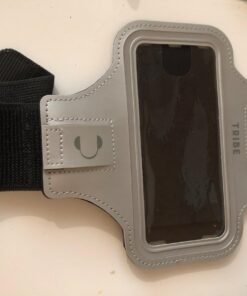 TRIBE Water Resistant Cell Phone Armband Case Running Holder for iPhone Pro Max Plus Mini SE (13/12/11/X/XS/XR/8/7/6/5) Galaxy S Ultra Plus Edge Note (21/20/10/9/8/7/6/5) Adjustable Strap & Key Pocket Grey S: iPhone Mini/8/7/6/5/4/3/SE/Galaxy Mini 33 61rh9o4HzmL