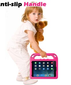 AVAWO Kids Case for iPad Mini 1 2 3 - Light Weight Shock Proof Handle Stand Kids for iPad Mini, iPad Mini 3rd Generation, iPad Mini 2 with Retina Display - Rose Magenta/Rose 15 61rhIlDx6UL